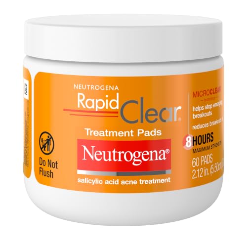 Rapid Clear Acne Treatment Pads With Salicylic Acid Facial Cleanser