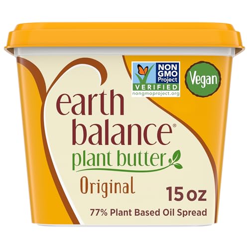 Earth Balance Original Buttery Spread, Dairy Free Butter Alternative, 15 oz Tub