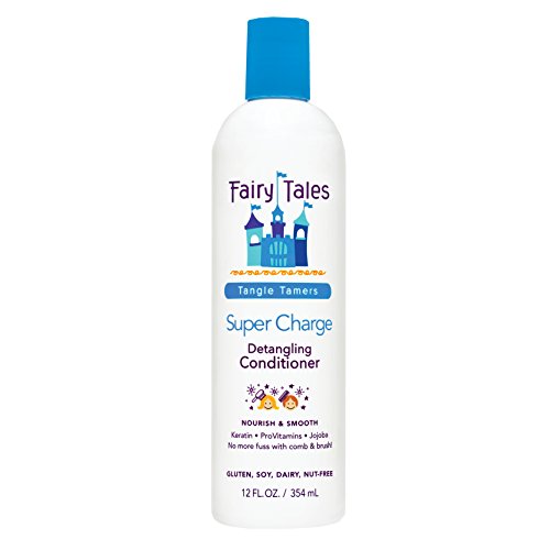 Fairy Tales Tangle Tamer Super Charge - Detangling Conditioner for Kids - Paraben Free, Sulfate Free, Gluten Free, Nut Free - 12 oz