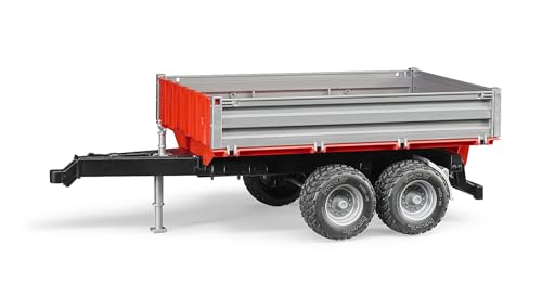 Tipping trailer with grey sides