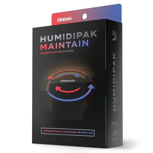 D'Addario Guitar Humidifier System - Humidipak Maintain Kit - Automatic Humidity Control System - Maintenance-Free, Two-Way Humidity Control System For Guitars