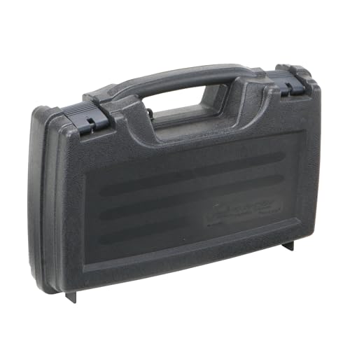 Plano Protector Series Single Pistol Case, Small, Black, Hunting Gun Case with Padlock Tabs and Foam Padding, Hard Plastic Pistol Case