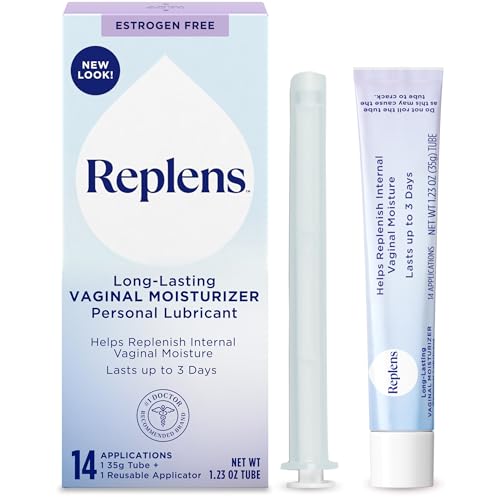 Replens Vaginal Moisturizer, Long-Lasting Replens Moisturizer with Reusable Vaginal Applicator, 14 Count