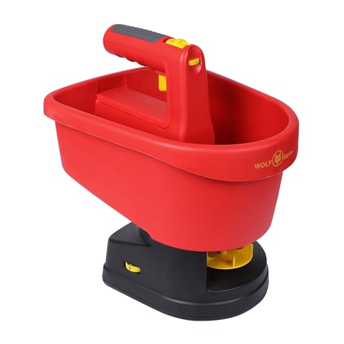 WOLF-Garten 5455000A Handheld Spreader, Spreading Width Individually Adjustable from 0.5 to 2.50 m, Ideal for Spreading Seeds, Fertilizer, Sand - WE-B