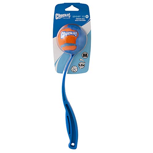 Chuckit! Dog Ball Launcher - Sport 12" with Medium (2.5"), Dog Fetch Ball Thrower, For Dogs 20-60 Pounds, Made in USA