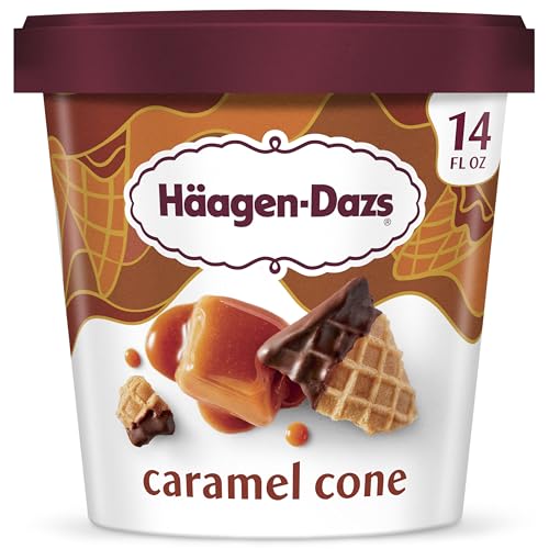 Haagen-Dazs Ice Cream, Caramel Cone, 14 oz (Frozen)