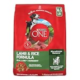 Purina ONE Dry Dog Food Lamb and Rice Formula - 16.5 lb. Bag