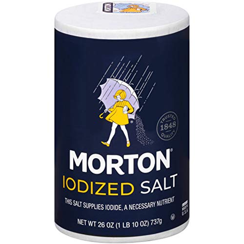 Morton Iodized Salt, All-Purpose Table Salt, (26 oz) 1-Pack, White - Perfect for Cooking & Table Use