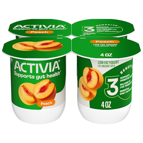Peach Probiotic Yogurt Delicious Low Fat Yogurt To Help Support Gut