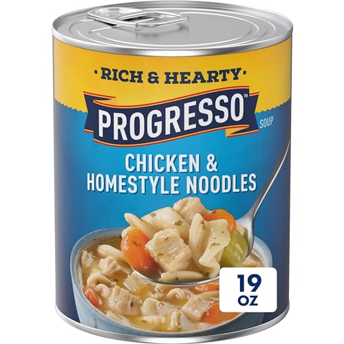 Progresso Rich and Hearty Chicken and Homestyle Noodles Canned Soup, 19 oz