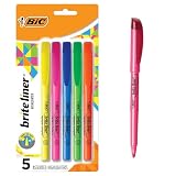 BIC Brite Liner Assorted Highlighters 5-Count