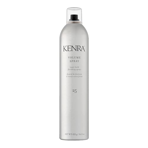 Kenra Professional Volume Spray 25 50% | Super Hold Finishing & Styling Hairspray | Flake-free & Fast-drying | Wind & Humidity Resistance | All Hair Types | 16 oz