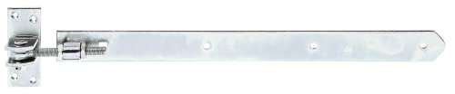 Alberts 318253 Shutter Hinge | Straight, Round end, Adjustable by 30 mm | electrogalvanised, Thick-Layer-passivated | 460 x 40 mm