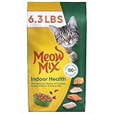 Meow Mix Indoor Health Dry Cat Food, 6.3 Pound Bag