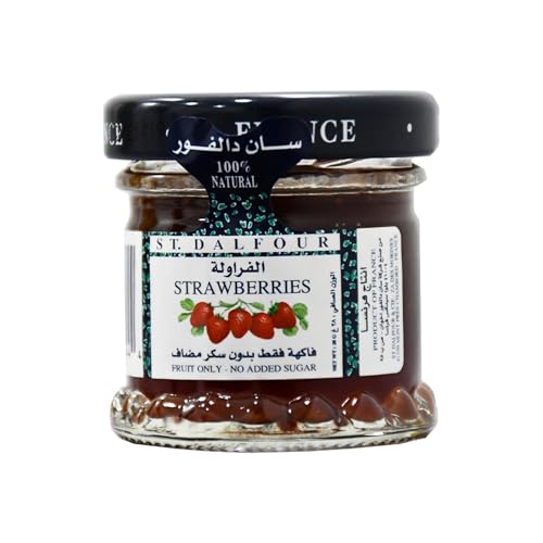 St. Dalfour Strawberry Fruit Spread - 10oz - 100% from Fruit, No Artificial Ingredients, Non-GMO, No Cane Sugars, All Natural, Made in France