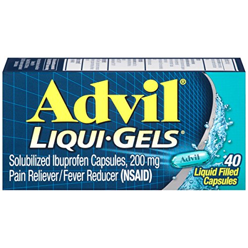 Advil Liqui-Gels Pain Reliever And Fever Reducer, Pain Medicine For Adults With Ibuprofen 200mg For Headache, Backache, 