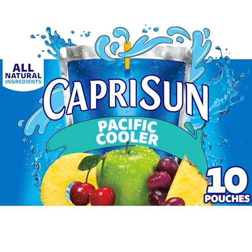 Capri Sun Pacific Cooler Mixed Fruit Flavored Juice Drink Blend, 10 ct Box, 6 fl oz Pouches