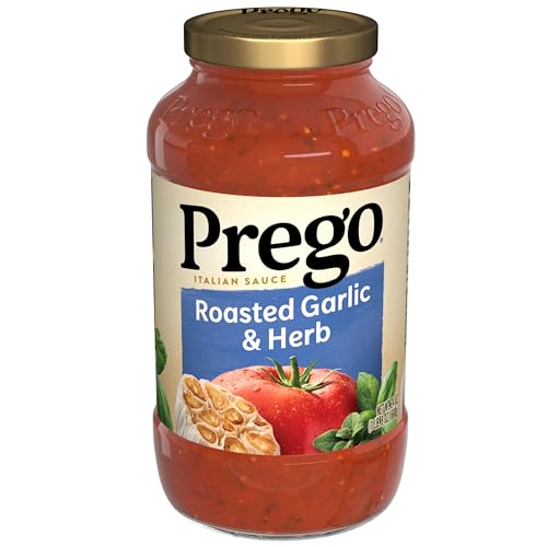 Prego Pasta Sauce, Italian Tomato Sauce with Roasted Garlic & Herbs, 24 Ounce Jar