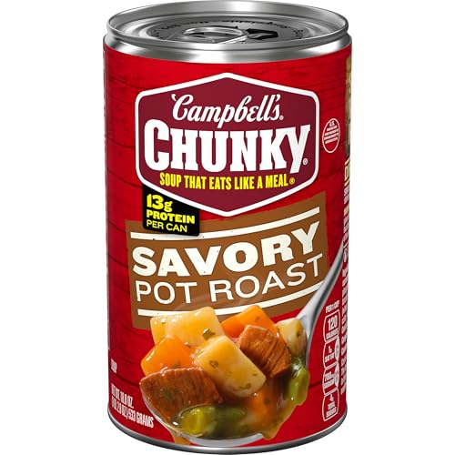 Campbell’s Chunky Soup, Savory Pot Roast Soup, 18.8 oz Can
