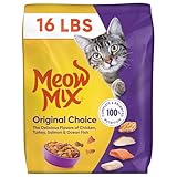 Meow Mix Original Choice Dry Cat Food, 16 Pound Bag