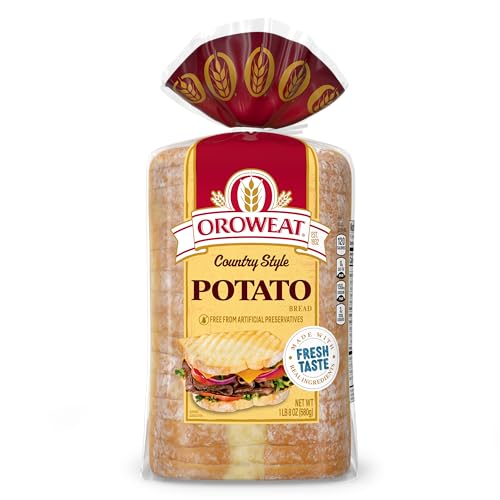 Oroweat Country Potato Bread, Country Bread Free From Artificial Colors, Flavors and Preservatives, 24 Oz Loaf