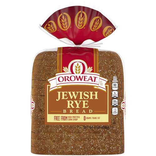 Oroweat Jewish Rye Bread, Plain Rye Bread, 16 oz Bag