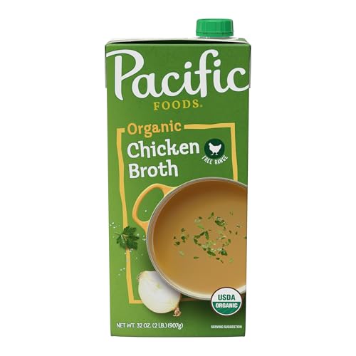 Pacific Foods Organic Chicken Broth 32 oz Carton