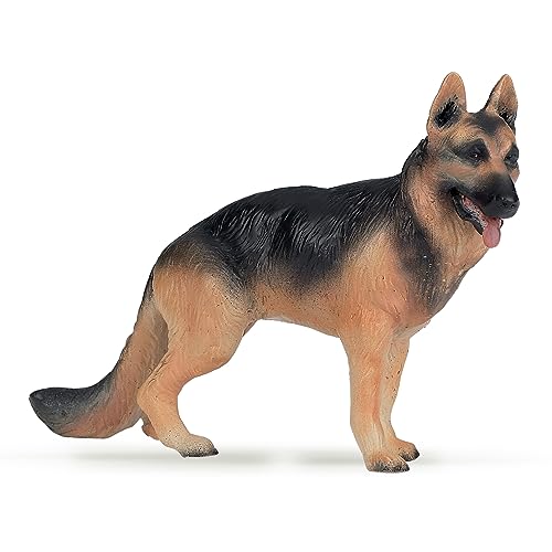 Papo - Realistic German Shepherd Figure - Ages 3+ - Dogs And Cats Collection - Educational Play Pets - Gift Idea Toy for Girls and Boys