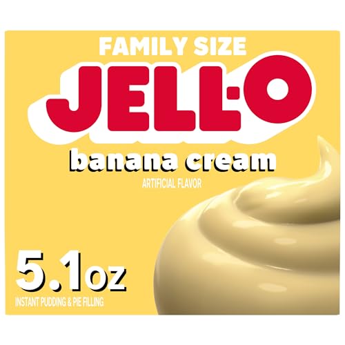 Jell-O Banana Cream Instant Pudding & Pie Filling Mix (5.1 oz Box)