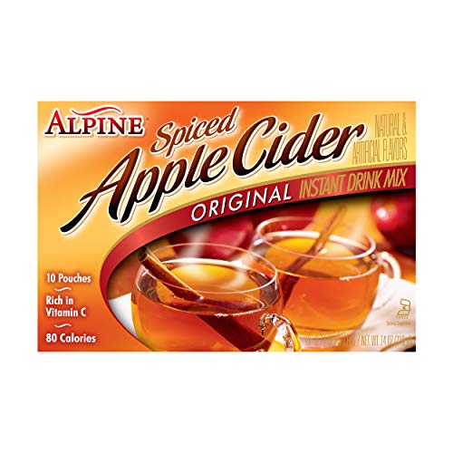 Alpine Spiced Cider Original Drink Mix, Apple Flavor, 10 Pouches