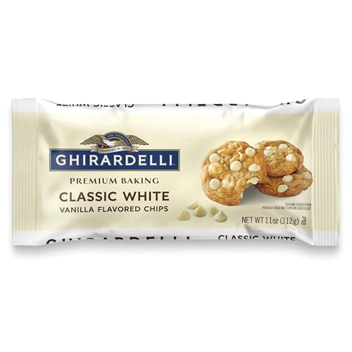 GHIRARDELLI Classic White Premium Baking Chips, 11 OZ Bag