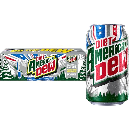 Diet Mountain Dew Soda, 12 Fl Oz Cans (Pack of 12)