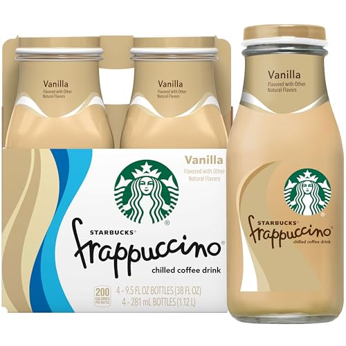 Frappuccino Vanilla Iced Coffee Drink 95oz Bottles 4 Pack