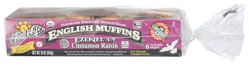Food for Life, Organic Cinnamon Raisin English Muffin, 16 oz