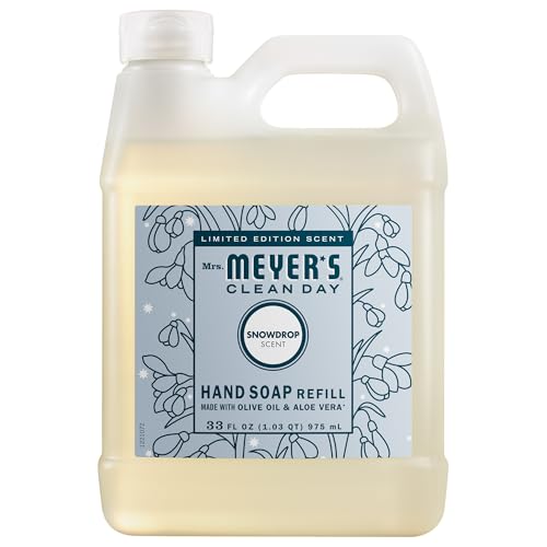 Mrs. MEYER'S Clean Day Liquid Hand Soap Refill 33 OZ Variation (Snow Drop)