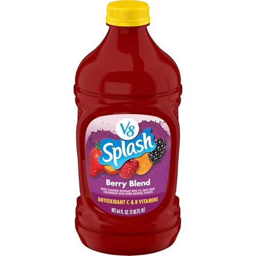V8 Splash Berry Blend Flavored Juice Beverage, 64 Ounce Bottle