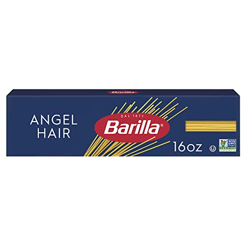 Barilla Angel Hair Pasta, 16 oz. Box - Non-GMO, Made with Durum Wheat Semolina - Kosher Certified