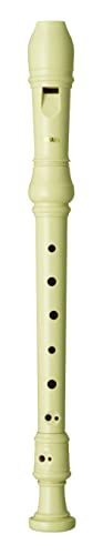 FLAUTA DULCE SOPRANO - Yamaha (YRS24B) DO,Didigitacion Barroca,Est,resina ABS, 3 Piezas, color Marfil