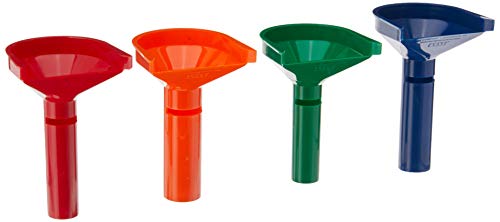 PM Company Color-Coded Coin Counting Tube with 150 Assorted Flat Coin Wrappers for Pennies Through Quarters (05032), Blue; Green;Orange;red, Set of 4