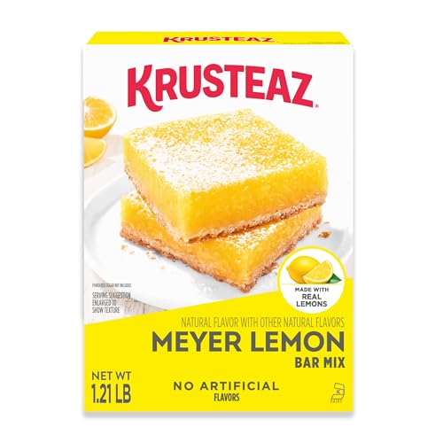 Krusteaz Meyer Lemon Bar Mix, Made with Real Lemons, 19.35 oz Box