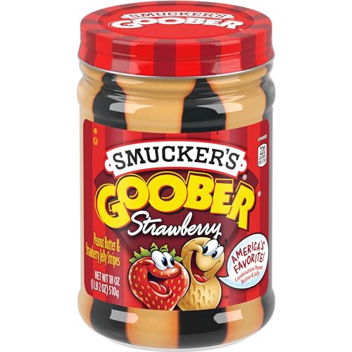Smucker's Goober Peanut Butter and Strawberry Jelly Stripes, 18 Ounces