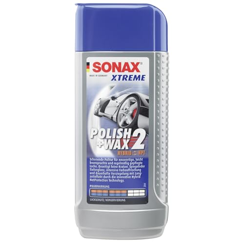 SONAX XTREME POLISH+WAX 2 (250 ml) - For nearly new, slightly worn and regularly maintained paint surfaces. | Item-No. '02071000-544