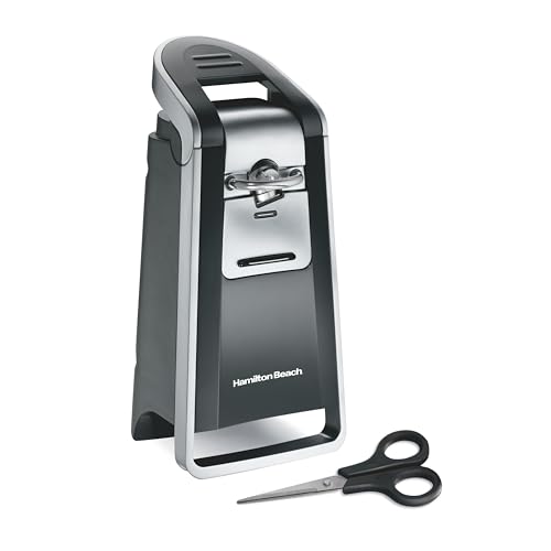 Hamilton Beach Smooth Edge Electric Automatic Can Opener for Kitchen with Easy Push Down Lever, Extra Tall, Includes Sta