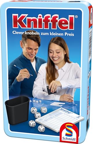 (-30%) Schmidt Spiele 51203 Kniffel, Bring Mich mit Spiel in der Metalldose, bunt