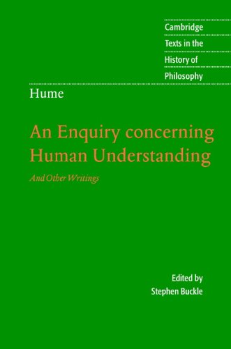 Hume: An Enquiry Concerning Human Understanding book cover