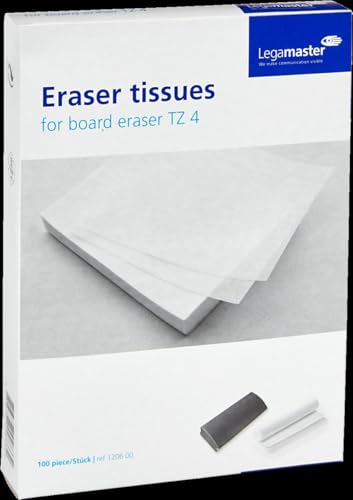 (-35%) Legamaster 7-120600 Löschpapier zum Nachfüllen des Whiteboard-Löschers TZ 4, 100 Blatt, 22 x 16,2 cm