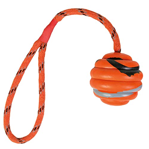 🔥 SELTEN SO GÜNSTIG (-70%) TRIXIE TX-33724 Wavy Ball on a Rope, Natural Rubber 6/30 cm