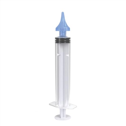 EZY DOSE Ear Wax Removal Syringe Tri-Stream Tip, Prevents Ear Infections, Safe and Effective, Easy to Use, Perfect for Kids and Adults, 20mL Capacity Clear, BPA Free