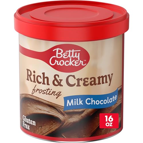 Betty Crocker Rich and Creamy Milk Chocolate Frosting, Gluten Free, 16 oz