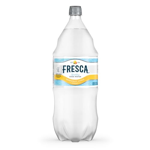 Fresca Grapefruit Citrus Sparkling Soda Water, Zero Calorie and Sugar Free, 2 Liter Bottle (Packaging may vary)
